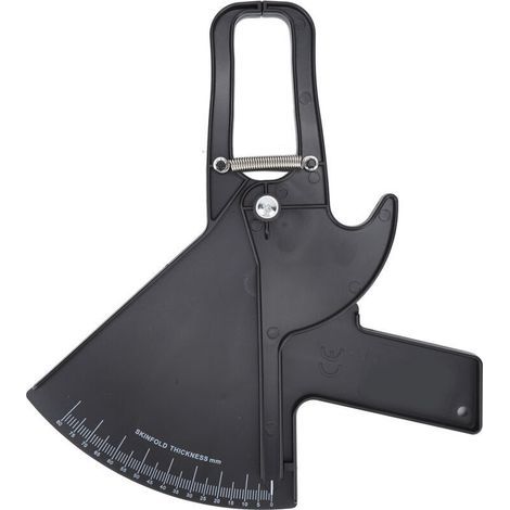 Pince à graisse corporelle professionnelle à double ressort - Mètre de mesure corporelle précis - Modèle ZFC06 Noir (1/5)