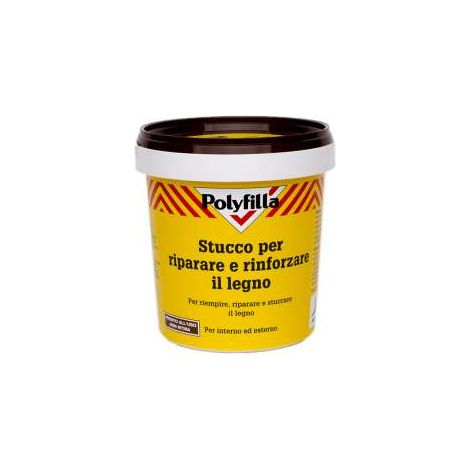Polyfilla Stucco per Legno Grigio Chiaro 1 kg - Riparazioni Facili e Veloci (1/5)