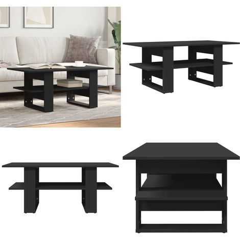 Couchtisch Schwarz 102x55x42 cm Holzwerkstoff - Couchtisch - Wohnzimmerschreibtisch - Beistelltisch - Holzmöbel - Schwarz - Home & Living (1/5)