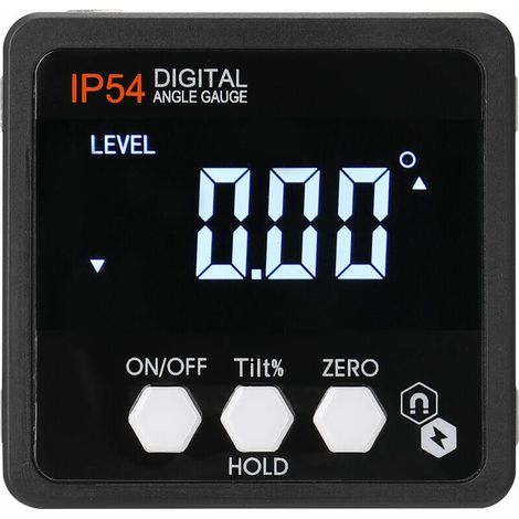 Green Mobility-4 90 degres Ip54 Niveau AntiPoussiere Impermeable De Haute Precision Finder A Angle Numerique Prottracteur Numerique Boite De Niveau De Niveau Lcd Affichage Avec Outils De Travail A Ba (1/5)