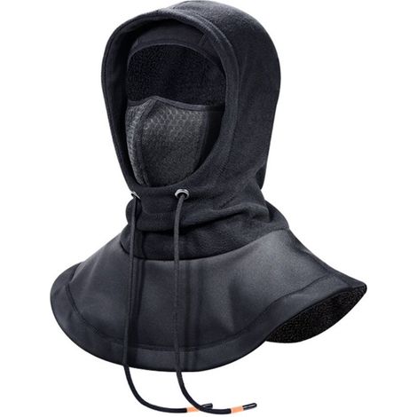 Cagoule polaire pour homme, chaude, coupe-vent, cache-cou, à porter sous un casque pour le vélo, la moto, le ski et le scooter. (1/5)