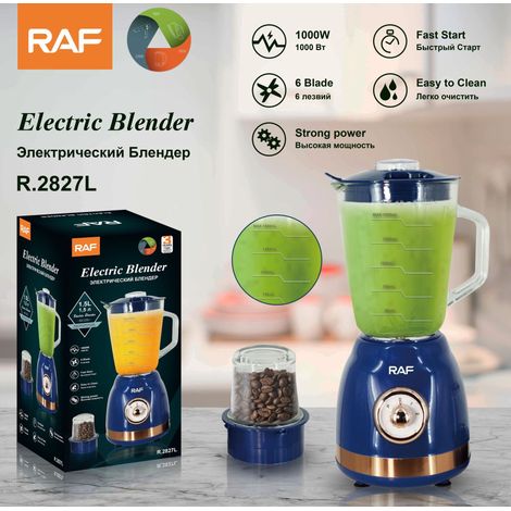 (Bleu) Robot culinaire portable domestique aux normes européennes - Extracteur de jus de fruits et légumes multifonctionnel entièrement automatique - Machine à lait de soja (1/4)