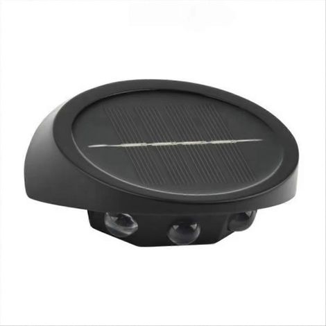 Wasserdichte Solar-Wandleuchten, 3 LED-Außenzaunleuchten für Garten und Hof, energieeffiziente Wandbeleuchtung A (1/5)