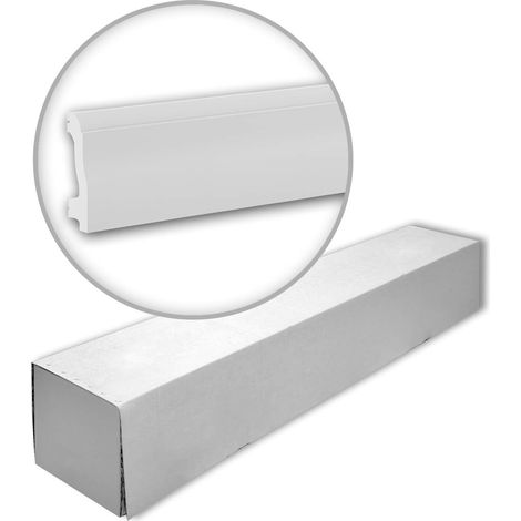 Profhome 653801-box 1 Scatola 18 pezzi Battiscopa Zoccolino design classico senza tempo  36 m