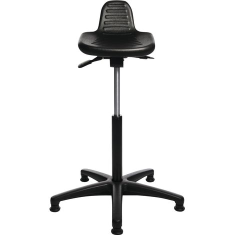 Sedia da supporto in schiuma integrale altezza seduta 550-810 mm STA nero