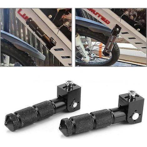 Klappbarer Fahrradständer, verstellbare Parkhalterung, Motorrad-Fußrasten, 2-teiliges Set Hinterradpedale, Seitenständer, Fußstütze
