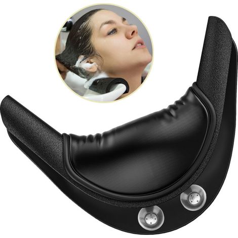 Coussin de repos cervical pour spa capillaire, support pour bac à shampoing, en silicone souple et éponge, pour lavabo et lavabo.