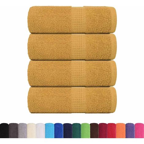 Serviettes de toilette FROGN 4 pièces Or 30x30 cm 360 g/m²