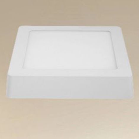 TRADE SHOP - Plafoniera Led Da Soffitto 12w Luce 3000k-6500k Parete Quadrato Con Interruttore 00175 -