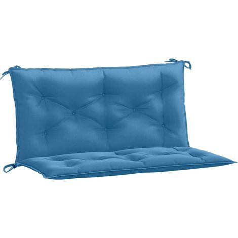 Maison Exclusive - Cuscini Panca Giardino 2pz Blu Mélange 100x50x7cm Tessuto
