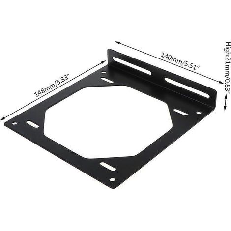 Support de montage DIY pour radiateur de ventilateur 12/14 cm - 120 240 360 480 mm - SPJ-120L (1/4)