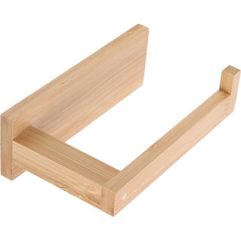 Porte-papier toilette - bambou - mural - pour rangement mural (1/5)