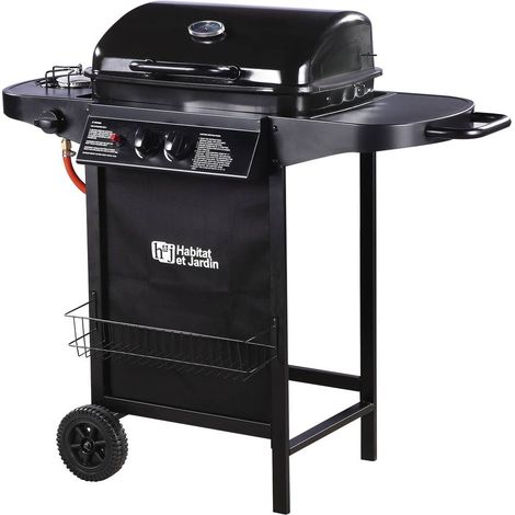 Barbecue gas "Party 3" - 3 piastre di cui 1 laterale - 9.38 kW -Nero (1/4)