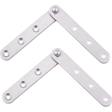 Charnière de porte pivotante à 360 degrés, 57 mm x 16 mm, en acier inoxydable, charnière de porte pivotante dissimulée robuste (99 mm) (1/5)
