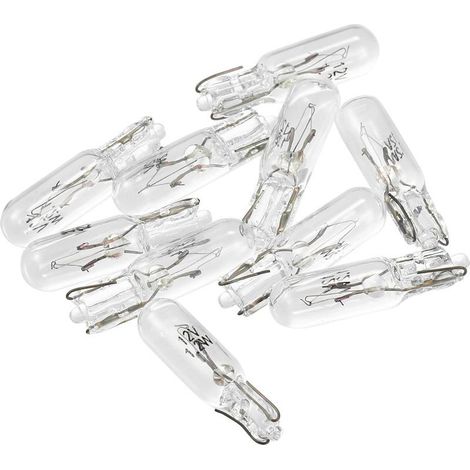 10pcs DC 12V T5 W1.2W LED Incandescent Tableau Bord Light Blanc pour Voiture (1/5)