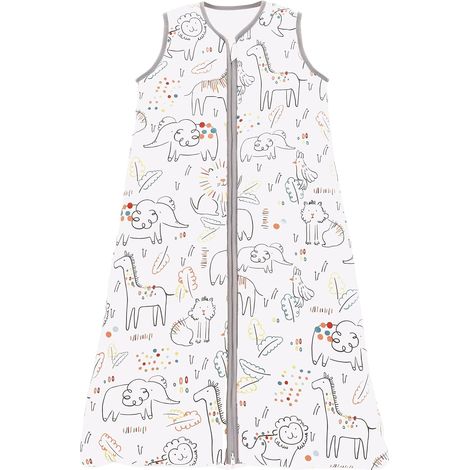 Gigoteuse Bébé Pyjama d'été sans Manches 100% Coton Tog 0.5 (Animaux Peints, 90-105 cm) (1/5)