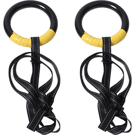 Anneaux de Sport Ajustables avec Poignée Ergonomique et Sangle Antiglisse pour Entraînement Fitness à la Maison