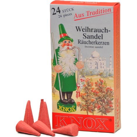 Knox Räucherkerzen - Sandel 24 Stück