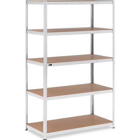 Étagère charge lourde - MSW - Dimensions : 120 x 60 x 200 cm - Nombre de tablettes : 5 (1/5)