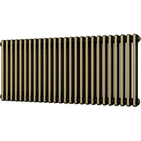 Alpha - Antique Brass Column Radiator H500mm x W1164mm 2 Column (1/2)