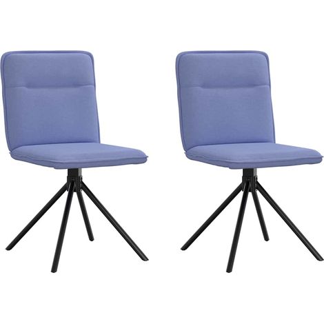 Esszimmerstühle 2 Stk. Jeansblau Stoff