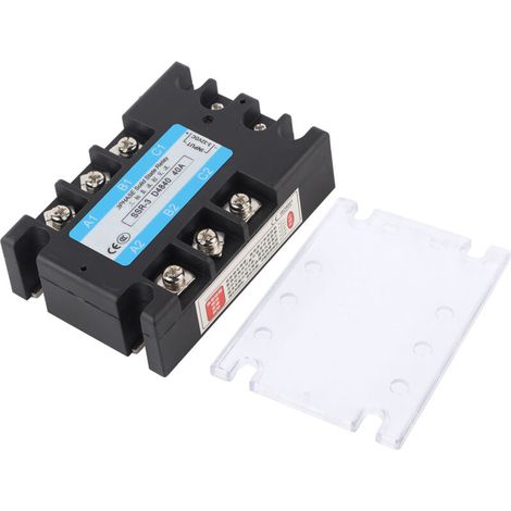 SSR-3 D4840 40 A Relé de estado sólido trifásico, tensión de control CC/CA de hasta 480 V, para un control industrial fiable.