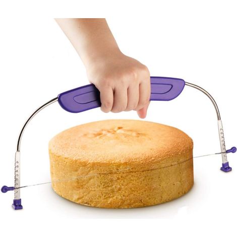 Diviseur Gâteau Coupe-Fil Réglable - Trancheur Outil Pâtisserie facilement à nettoyer (1/5)