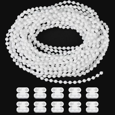 Chaîne Store Enrouleur - 1 pièce, Chaîne Store Enrouleur Blanc 6m + 10 Connecteurs - Remplacement (1/5)