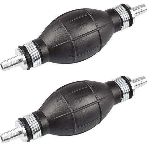 2 Pompes Siphon Manuelles Caoutchouc Noir pour Solvant Eau (1/5)