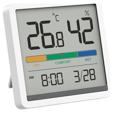 Petit thermomètre d'intérieur, pièces détachées pour réfrigérateur, hygromètre de haute précision, moniteur de température et d'humidité, hygromètre numérique d'intérieur pour un confort accru
