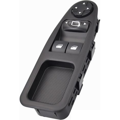 Interruttore alzacristalli elettrico compatibile con Fiat Scudo 2007-2016, pulsante di controllo alzacristalli elettrici 6554.ZJ (12 pin - Senza piegatura)
