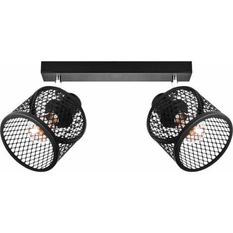 BASKET 2 Lámpara de techo y pared - Industrial, metal, 2xE27 (1/5)