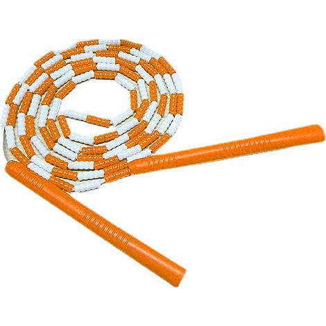 Corde à sauter en plastique flexible, fil ajustable et doux, outil d'entraînement cardio pour salle de sport à domicile, orange (1/5)