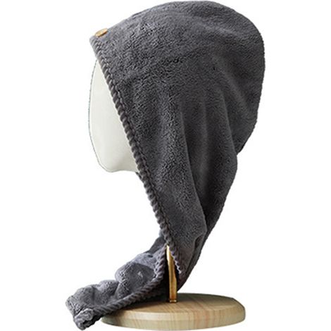 Serviette Cheveux - Microfibre Ultra Absorbante - Séchage Rapide Anti-Frisottis - Pour Tous Types De Cheveux - 1 Pièce (1/5)