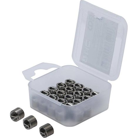 Inserts Taraudés M8 x 1,25 - 25 pcs - Acier Résistant - Fixation Fiable et Durable, - D-Work (1/5)