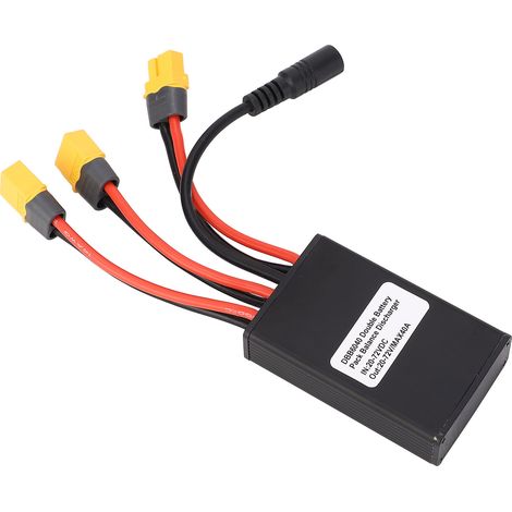 Convertisseur de décharge double batterie 40 A, adaptateur de connecteur double batterie avec câble de charge pour vélo électrique 20 V-72 V (1/5)