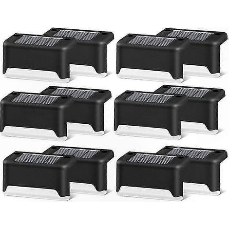 Lot de 12 Lampes Solaires pour Escaliers Extérieurs, Étanches pour Allée de Jardin, Clôture, Cour, Décoration de Patio (1/5)