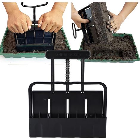 Moule à mottes de terre manuel pour la plantation de légumes, bac de rétention de terre, outils de jardin, outils de semis (1/5)