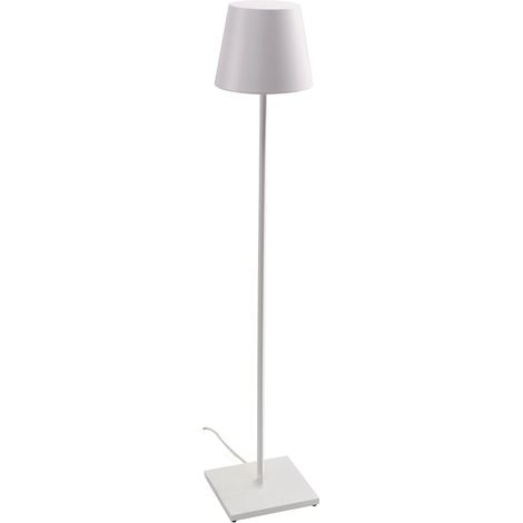 Lampadaire Poldina Blanc 230V Avec Prise Lampadaire 28X150Cm Design Moderne En Aluminium (1/4)