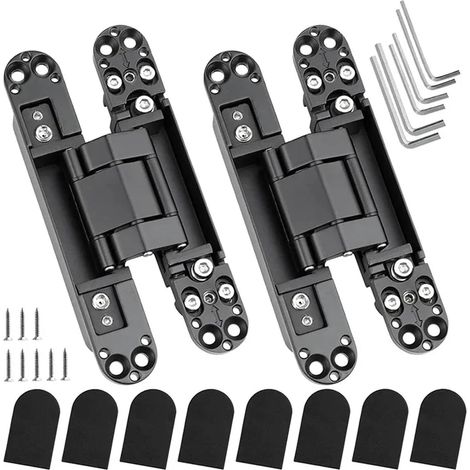 Hinged door, Hinge accessories, Concealed wooden door, Folding door, Adjustable concealed bearing capacity of 40-80 kg (1/5)