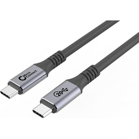MicroConnect USB-C-Kabel 2 m 100 W 20 Gbit/s USB 3.2 (1/2)