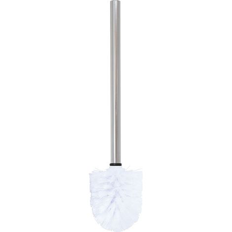 Scopino a sfera bianco con manico in acciaio inox 141191