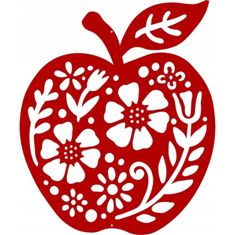 Z84 APPLE Anhänger, durchbrochene Herbstdekoration, 16x20
