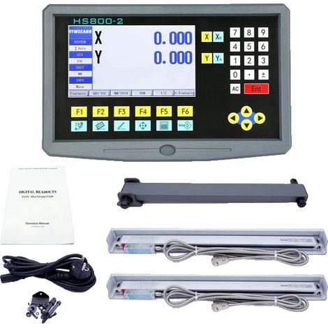 Kit LCD DRO, soporte multilingüe, resolución de alta precisión, juego completo de 0,005 mm. (1/2)