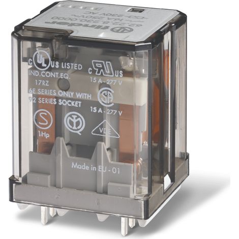 Relais de puissance CI 2NO 16A 24V DC intervalle des contacts 3mm AgSnO2 FINDER 622290244300