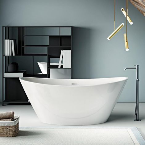 Vasca freestanding ovale BRIGHTON bianca 157 cm