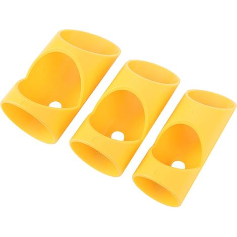 Lot de 3 outils de coupe de tuyaux en mousse, guide de coupe d'isolation d'alignement précis avec marquage de ligne de vue pour usage domestique industriel et commercial (jaune) (1/5)