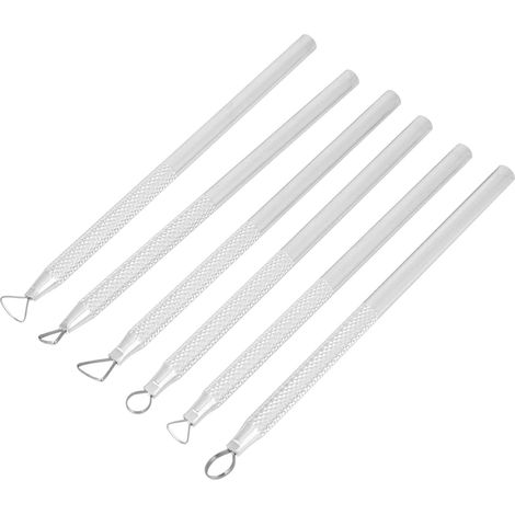 Kit 6 Outils Sculpture - Alliage Aluminium - Modelage et Lissage Précis - Pour Argile Cire et Pâte Fimo - Manche Ergonomique (1/5)