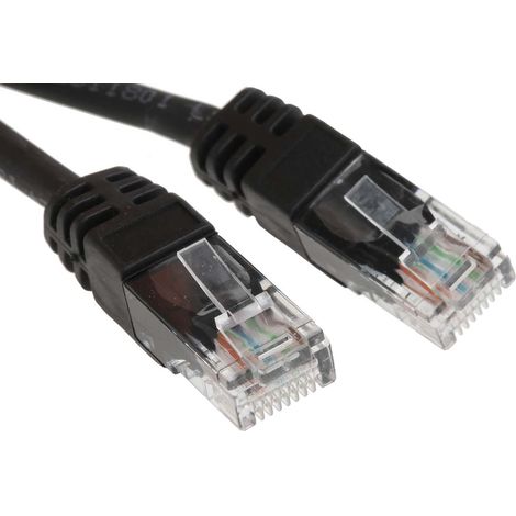 Câble Ethernet cat 5e Avec connecteur gaine LSZH Noir / , UTP, 30m ( Prix pour 1 )
