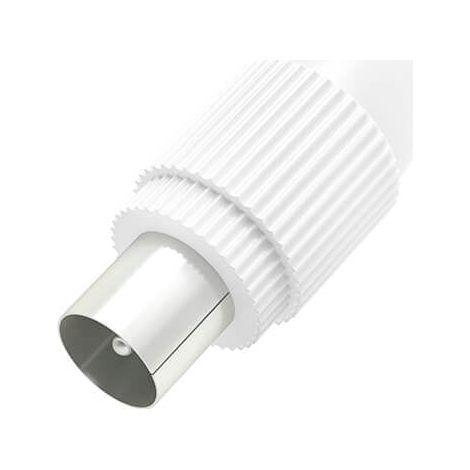 Hama antennenstecker koax wei